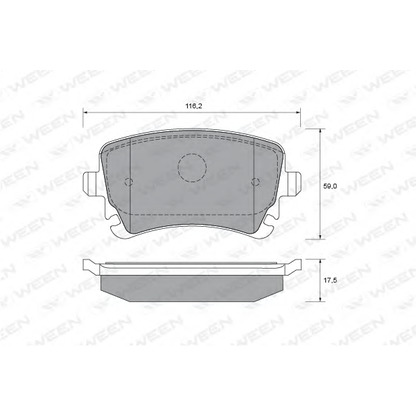 Photo Brake Pad Set, disc brake WEEN 1511914