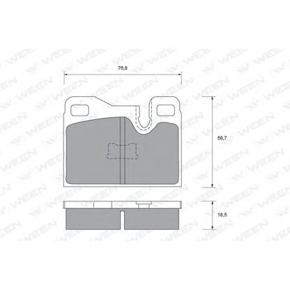 Foto Kit pastiglie freno, Freno a disco WEEN 1512121