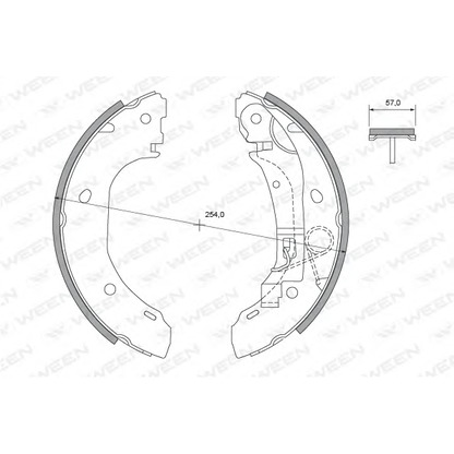 Фото Комплект тормозных колодок WEEN 1522129