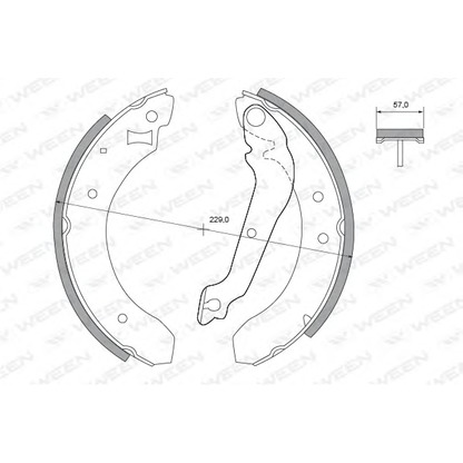 Фото Комплект тормозных колодок WEEN 1522202