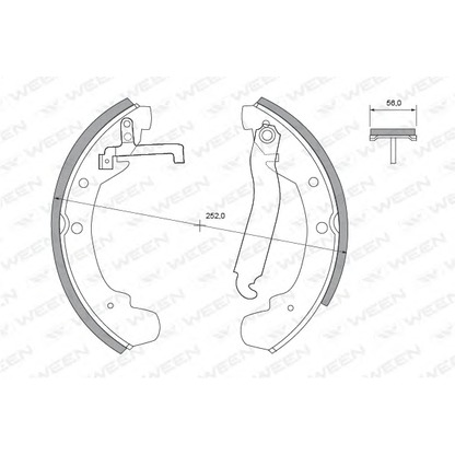 Photo Brake Shoe Set WEEN 1522265