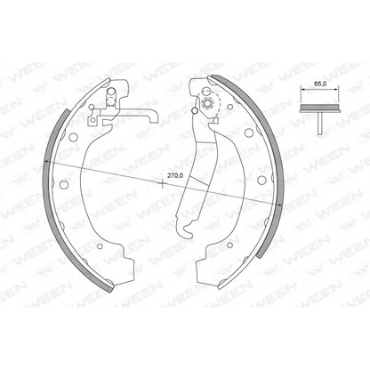 Photo Brake Shoe Set WEEN 1522266