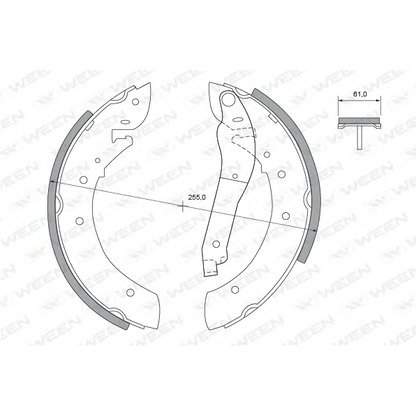 Фото Комплект тормозных колодок WEEN 1522294