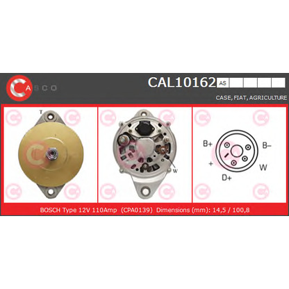 Zdjęcie Alternator CASCO CAL10162AS