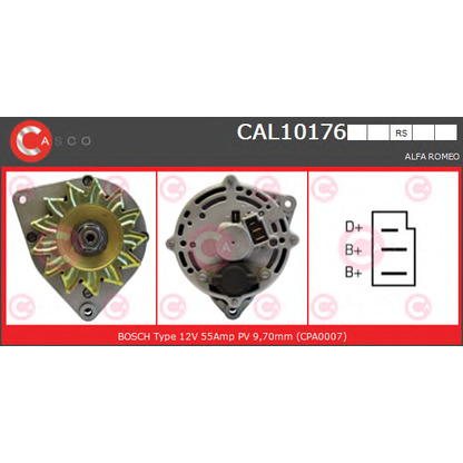 Zdjęcie Alternator CASCO CAL10176RS