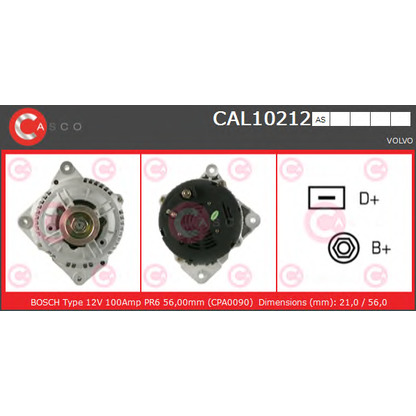 Zdjęcie Alternator CASCO CAL10212AS