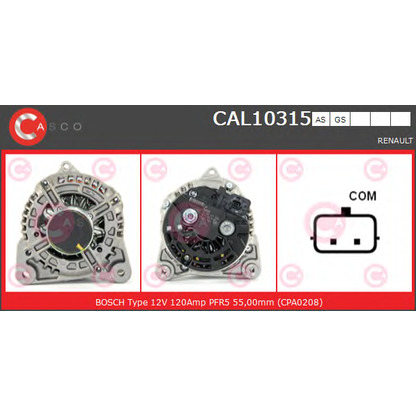 Zdjęcie Alternator CASCO CAL10315AS