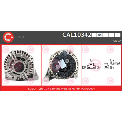 Zdjęcie Alternator CASCO CAL10342GS