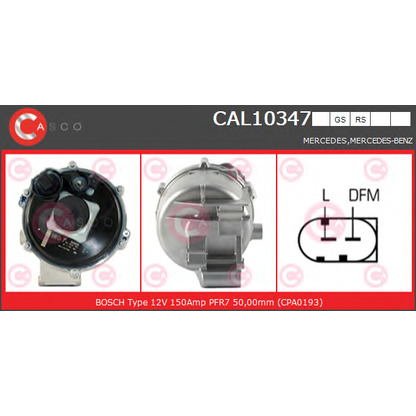 Zdjęcie Alternator CASCO CAL10347RS