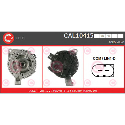 Foto Alternatore CASCO CAL10415RS