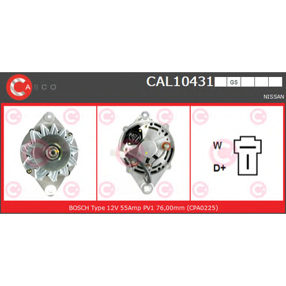 Zdjęcie Alternator CASCO CAL10431GS