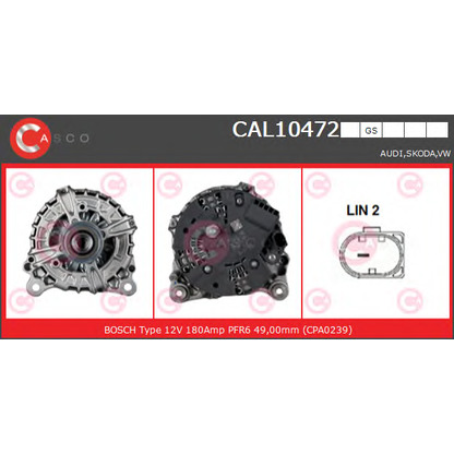 Foto Alternatore CASCO CAL10472GS