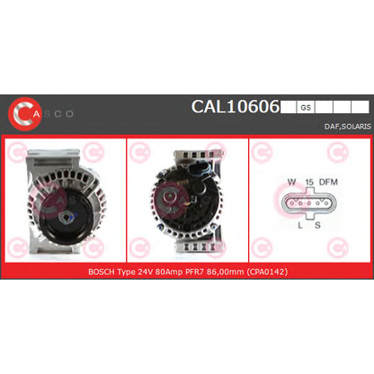 Zdjęcie Alternator CASCO CAL10606GS