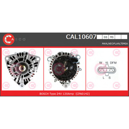 Foto Alternatore CASCO CAL10607RS