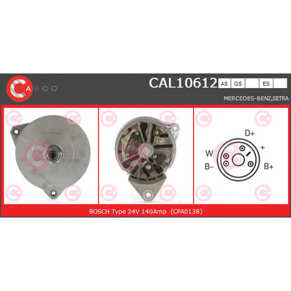 Zdjęcie Alternator CASCO CAL10612ES