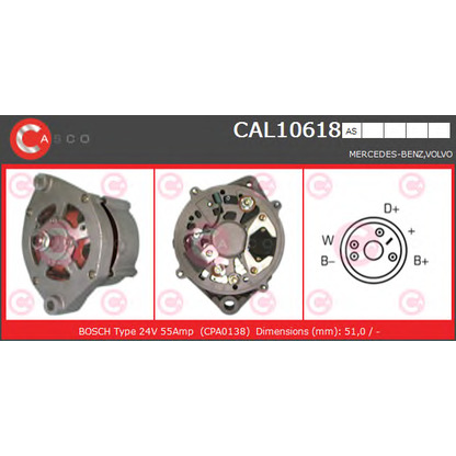 Foto Alternatore CASCO CAL10618AS