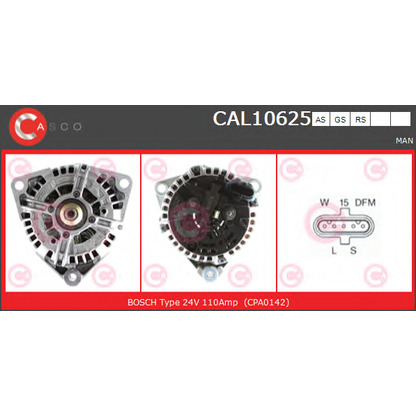 Foto Alternatore CASCO CAL10625GS