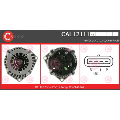 Foto Alternador CASCO CAL12111AS