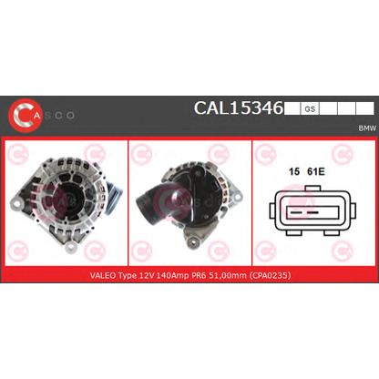 Foto Alternatore CASCO CAL15346GS