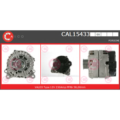 Zdjęcie Alternator CASCO CAL15433GS