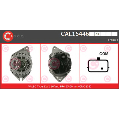 Zdjęcie Alternator CASCO CAL15446GS