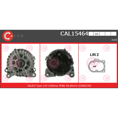 Photo Alternator CASCO CAL15464GS