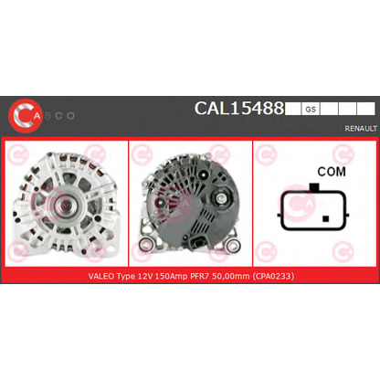 Zdjęcie Alternator CASCO CAL15488GS