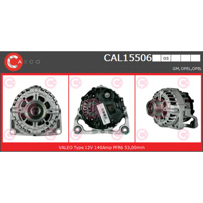 Zdjęcie Alternator CASCO CAL15506GS