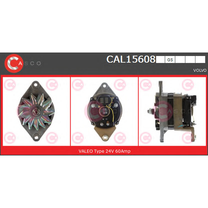 Zdjęcie Alternator CASCO CAL15608GS