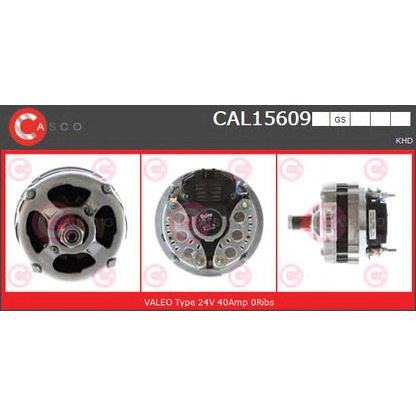 Foto Alternador CASCO CAL15609GS