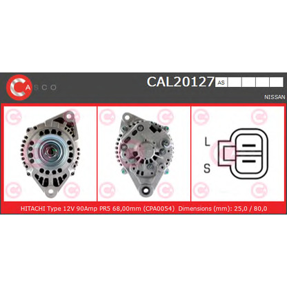 Zdjęcie Alternator CASCO CAL20127AS