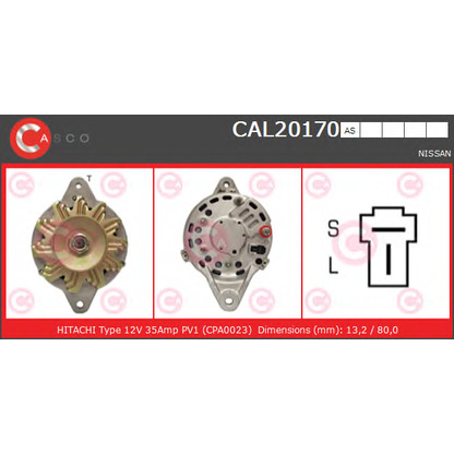 Photo Alternator CASCO CAL20170AS