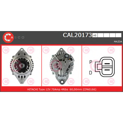 Photo Alternator CASCO CAL20173AS