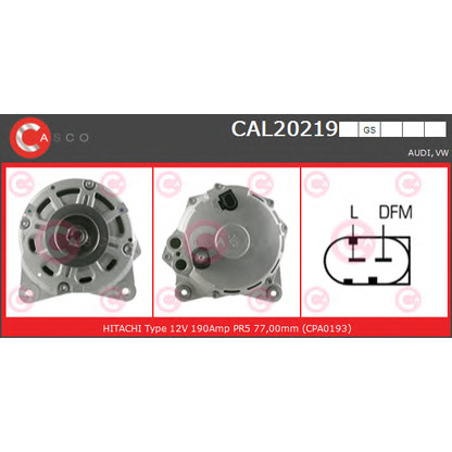 Zdjęcie Alternator CASCO CAL20219GS