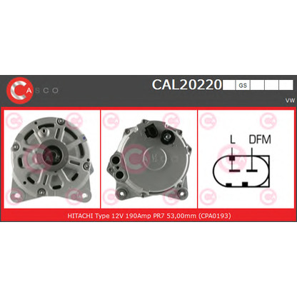 Foto Alternatore CASCO CAL20220GS