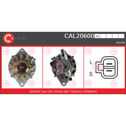 Zdjęcie Alternator CASCO CAL20600AS