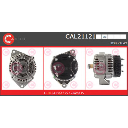 Foto Alternador CASCO CAL21121GS