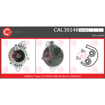 Foto Alternatore CASCO CAL30148AS