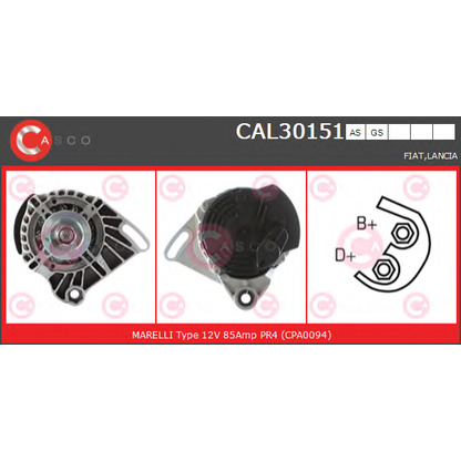 Photo Alternator CASCO CAL30151AS