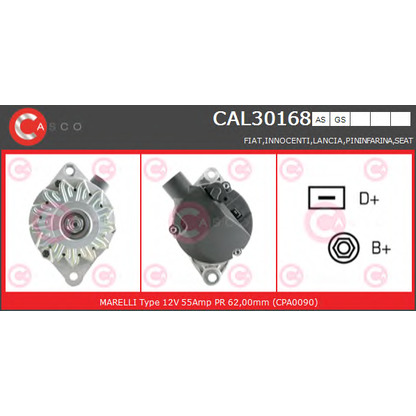 Foto Alternatore CASCO CAL30168AS