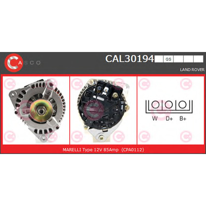 Photo Alternator CASCO CAL30194GS