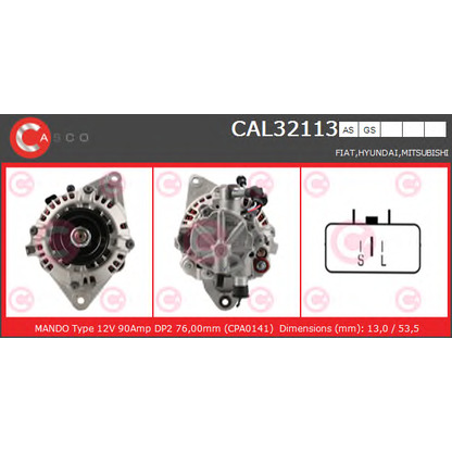 Zdjęcie Alternator CASCO CAL32113GS