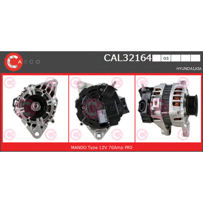 Foto Alternador CASCO CAL32164GS