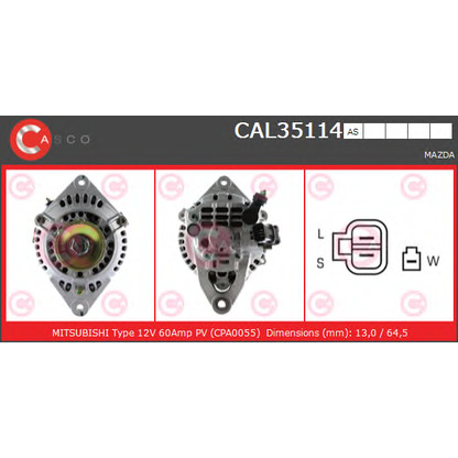 Foto Alternatore CASCO CAL35114AS