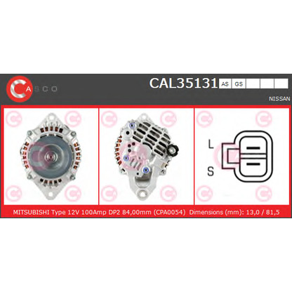 Foto Alternatore CASCO CAL35131AS