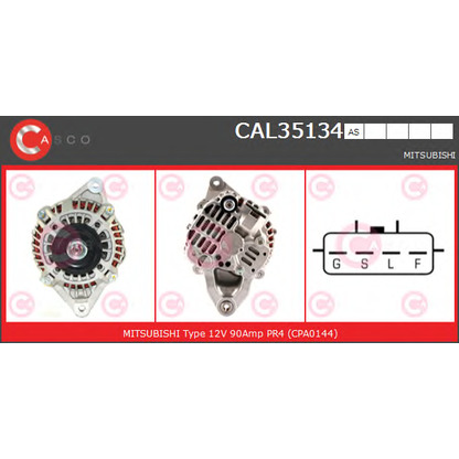 Foto Alternador CASCO CAL35134AS