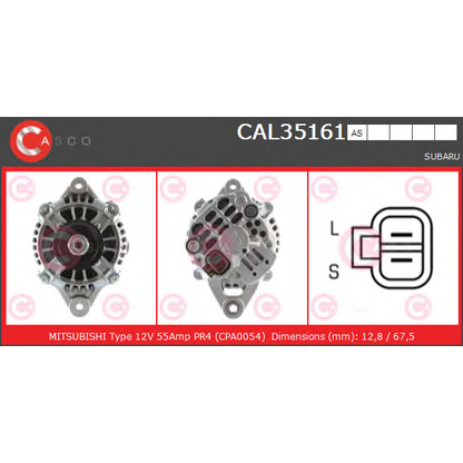 Photo Alternator CASCO CAL35161AS