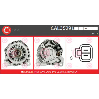 Foto Alternador CASCO CAL35291RS