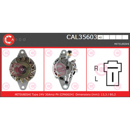 Zdjęcie Alternator CASCO CAL35603AS