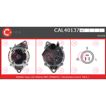 Foto Alternador CASCO CAL40137AS